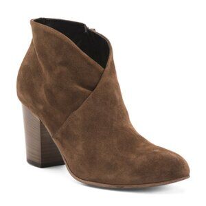 OROSCURO Made In Italy Suede Heeled Booties
